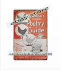 1942 Dr  Legear s Complete Poultry Guide Veterinary Chickens Eggs Tin Sign