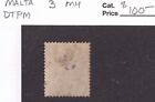 Matt s Stamps Malta Scott  3 Queen Victoria 1 2-penny Issue Of 1875  Mh Cv 100