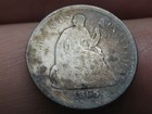 1865 S Seated Liberty Half Dime- Good vg Details