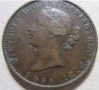 1856 Nova Scotia Canada Half Penny Token  Better Grade  k438 