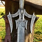 Handmade Damascus Steel Viking Sword Battle Ready Medieval Sword With Sheath