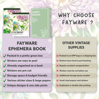 Washi Vintage Stickers For Scrapbooking - Ephemera Book For Journaling With 4   