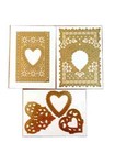  new  Anna Griffin 5 Pc Valentines Doily Cut   Emboss Dies