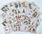Christmas Tags Lot Of 50  Shabby Chic  Xmas Designs For Xmas Paper Crafting