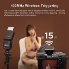 Godox Tt520iii Flash  433mhz Wireless  8 Power Levels  Universal Hotshoe