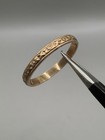 Atq Victorian 10k Rose Gold Engraved Baby Ring Size 1