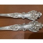 Vintage 1847 Rogers Bros Charter Oak Silverplate Salad Forks Art Nouveau 1906