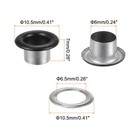 100pcs Grommets Eyelets 1 4 Inch  6mm  Hole Self Backing Eyelet Matt Black