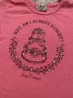 Vintage Juicy Couture Y2k Medium Pink Shirt  why Am I Always Hungry     Cake Shirt