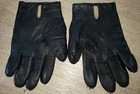 Mens Black Leather Winter Gloves Lined One Size Fits Most Soft Warm 