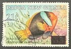 Papua New Guinea 823-824 661 617 Surcharged Fish Ship Used Hinged 1994