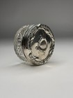 Antique English Sterling Silver Cut Glass Dresser Vanity Jar 