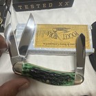 2012 Case Xx Tb6339 Ss Tony Bose Pocket Worn Green Jigged Bone Sowbelly In Omp