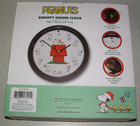 Peanuts Snoopy Sound Clock  Musical Linus Lucy Song Light Sensor Removable Stand