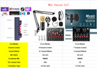Home Studio Recording Kit Microphone Set Music Podcast Equipment Mixer Condenser