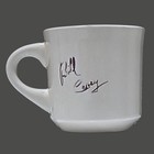Vintage 80s Fbi Coffee Mug White Multi Official Seal Doj Bill Casey Autographed