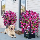 Artificial Hanging Flowers For Outdoors Decor  Fake Silk Hibiscus Long Traili   