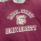 Vintage 60s Wayne State  University Champion Running Man Sweatshirt Flocked Rare