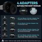 3l Brake Bleeder Kit W  4 Adapters 43 5mm 45mm 49 5mm 50 7mm   1l Bottle For Car