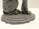 Vintage 1960 s Large Cast Iron Dog Doorstop Very Nice Vintage Decor Read