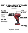 Milwaukee M18 18v Lithium-ion Cordless 1 2 In  Hammer Drill driver  tool-only 