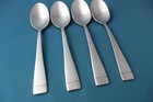 Oneida Mercer Frosted Teaspoons  set Of 4  18 10 Vietnam 6 3 8 