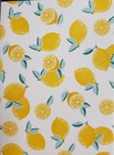 Peva Kitchen Tablecloth  60  Round  4-6 People  Yellow Lemons  Citrus  Rl