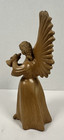 Ceramic Pottery Folk Art Angel Playing Music Candle Holder Christmas Guatemala