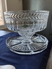 New Gorgeous Godinger Shannon Four In One Crystal Cake Dome punch Bowl server