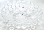 Marked  Orrefors Crystal Bowl - Hallon Raspberry - Optic Clear