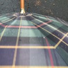 Vintage Polo Ralph Lauren Umbrella Tartan Plaid Green blue W  Doorman Hook 40 