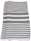 3 Piece - Hotel   Spa Pool Beach Towels 100  Ring Spun Cotton Jade white Striped