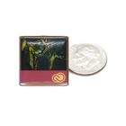 Vintage Butterfly Square Pin Unknown Logo Lapel Enamel Collectible