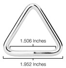 Country Brook Design   1 1 2 Inch Welded Triangle Rings  10 Pack