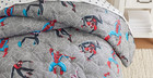 1 Pottery Barn Kids Marvel Spider Man Heroes Glow In The Dark Comforter Twin New