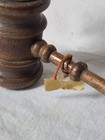 Vintage Antique Wooden 10 5  Gavel Collectible Judge Auctioneer Wood Historical