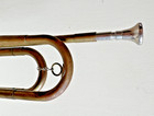 Vintage Brass U s  Military Regulation Bugle Brass W mouth Piece  17 1 4  Long