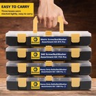 3010pcs Hardware Assortment Kit With Assorted Sae   Metric Phillips Head Bolts