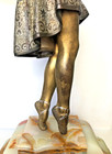 Antique Art Deco Dancer Original Vedette Bronze Signed D  H  Chiparus 