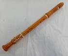 Zen-on 2400b Tenor Recorder Maple Wood Used With Case