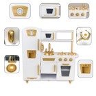 Kitchen Playset For Kids Ages 3-8  Wooden Pretend Play Kitchen With Realistic   