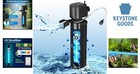 High-power Aquarium Canister Filter For 40-150 Gallon Tanks With U-v Sterilizer