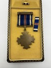 Vintage Wwii Distinguished Flying Cross In Coffin Case And Lapel Pin