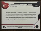 2025-26 Topps Now Nba  kfle Kingston Flemings Atlanta Hawks Rc