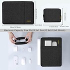 Sleeve For 13 3 14-inch Laptops With Extra Case  Fits Macbook Pro