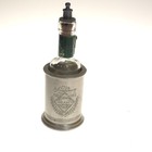 Tabasco 125th Anniversary Pewter Carrier Bottle Metal Sprinkler Top Kirk Stieff