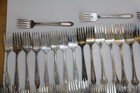 50x Salad Forks Flatware Silverplate Lot Vintage Craft Reuse Repurpose