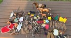 Breyer Lot Horse Labrador Dog Companion Saddle Tack Bridal Blanket Part Vintage