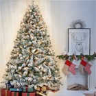 Artificial Christmas Tree With Lights Pre-lit Spruce Xmas Tree Multi Size