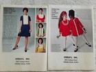 2 Vintage Simplicity Fashion News Pamphlets 1969  60s Fabulous Dresses Outfits